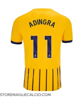 Brighton Simon Adingra #11 Maglia Gara Trasferta Repliche 2024-25 Maniche Corte